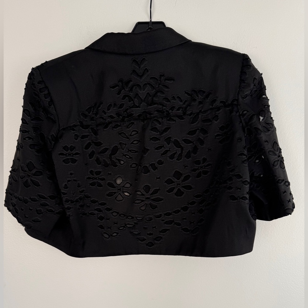 Carolina Herrera Elegant 100% Silk Long Dress With Cropped Jacket Size 10 - Picture 10 of 12